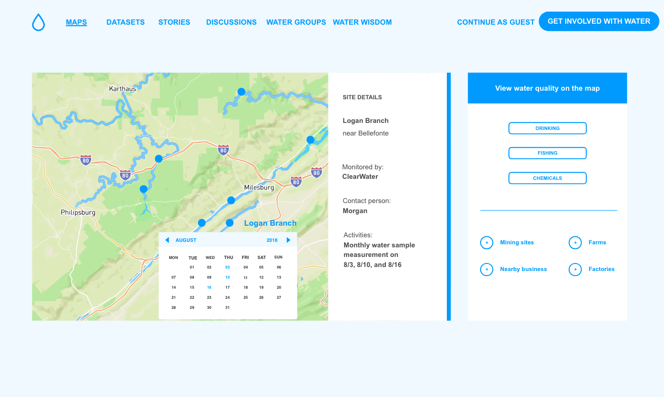 Figure 3. Prototype Water Data Platform